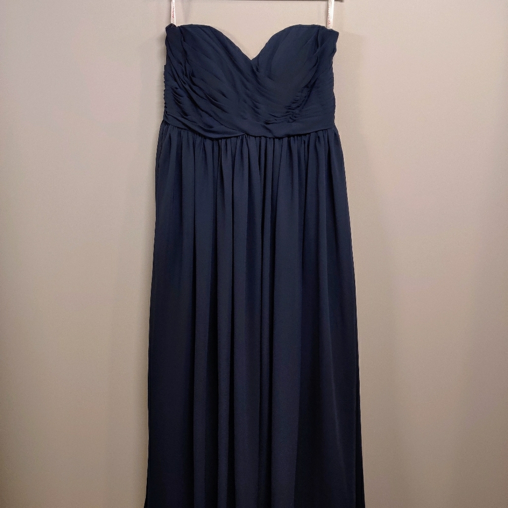 JJs House Navy Sweetheart Bridesmaid Dress Sz 18W